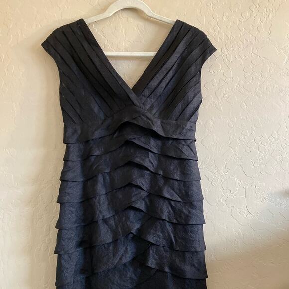 Adrianna Papell black cocktail dress - Picture 3 of 10